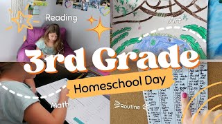 Third Grade Homeschool Routine  3rd Grade Homeschooler Day In the Life