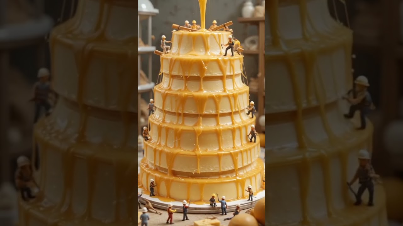 Cool miniature MiniBakers🤯AI-Generated Animation 