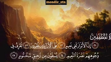 إنّ الأبرار لفي نعيم / القارئ منذر زيتوني