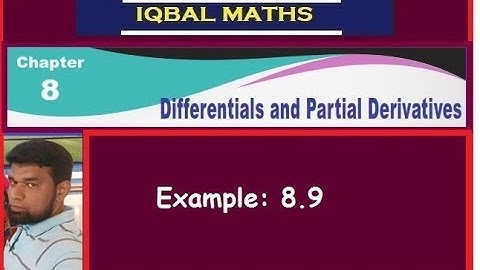 TN Class 12 Maths Example 8.9 Chapter-8 Differentials and Partial Derivatives New Syllabus