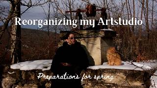 Download Lagu Preparing my Art Studio for spring, painting a medieval Portrait and wintery walks MP3