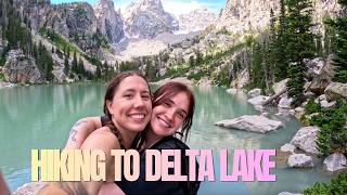 Hiking Delta Lake in the Tetons