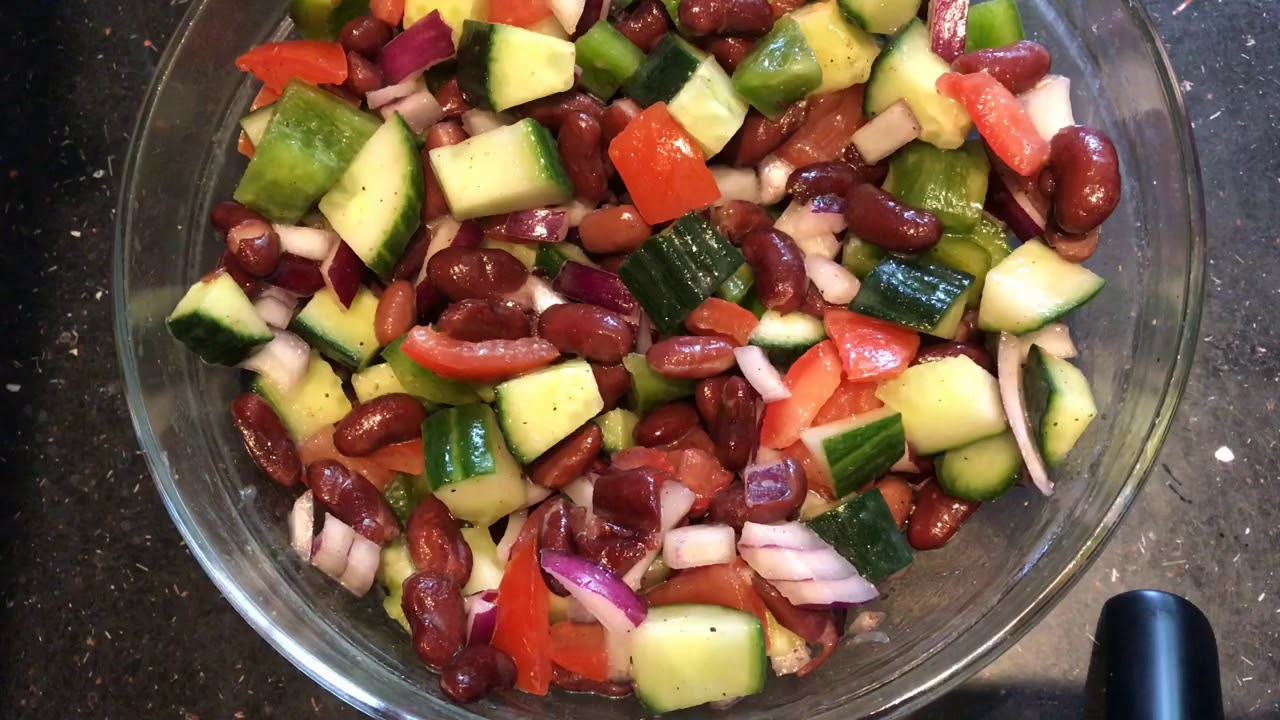 Red kidney beans salad YouTube