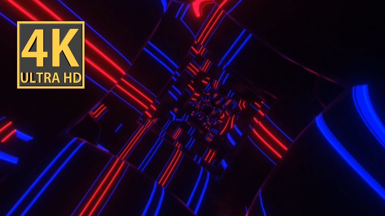 Abstract Background Video 4k VJ LOOP NEON Red Blue Organic Metallic ...