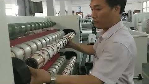 Semi automatic 211 crystal bopp tape slitting rewinder machine line