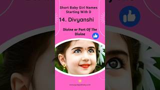 Baby Girl Names Starting With D #babygirlnames #shorts