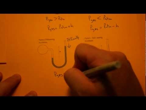 Determining Pressure from a Manometer