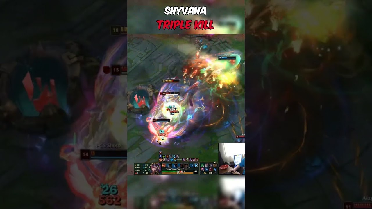 Unstoppable Shyvana Triple Kill 😱 | LoL Funny Moments 
