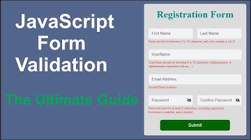 JavaScript Form Validation: The Ultimate Guide | The Best Form Validation Video You Need