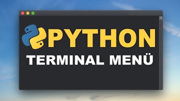 Schnelles Terminal-Menü in #Python | Tutorial für Anfängerinnen und Anfänger | (Deutsch)