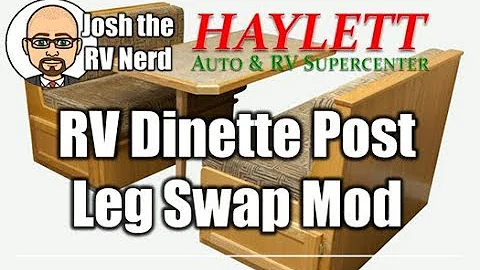 RV Dinette Pedestal Leg Swap Mod with Josh the RV Nerd