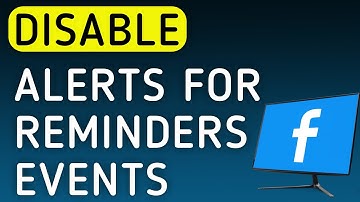 How to Disable Notifications For Reminders Events On Facebook On PC (New Update)
