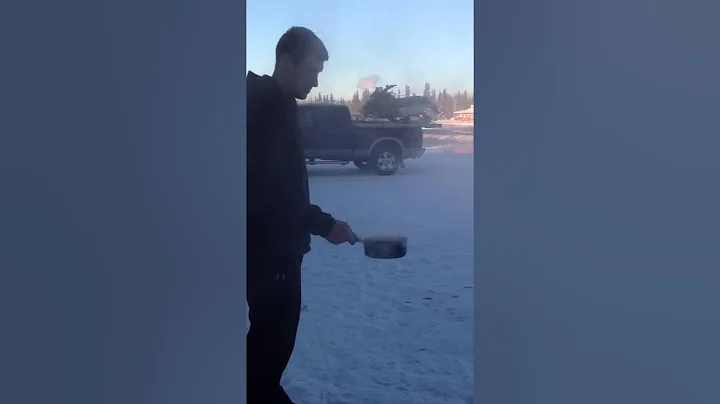 Boiling Water Freezes in Mid Air