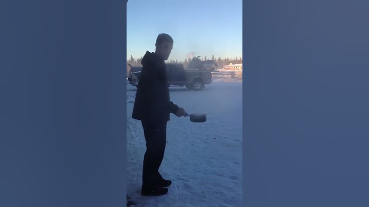 Boiling Water Freezes in Mid Air