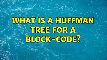 What is a Huffman tree for a Block-Code?