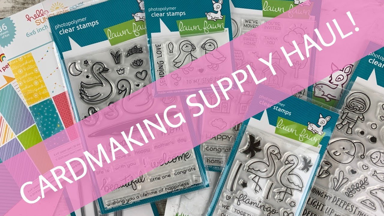 HAUL - Cardmaking Supplies - Lawn Fawn stamps, dies, papers and more!