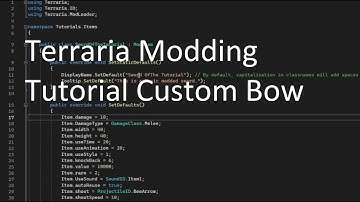 Terraria Modding Tutorial Custom Bow