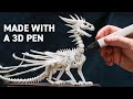 3d pen  making a dragon skeleton