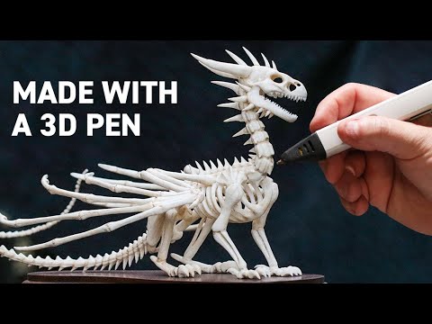 [ 3D PEN ]  Dragon Skeleton