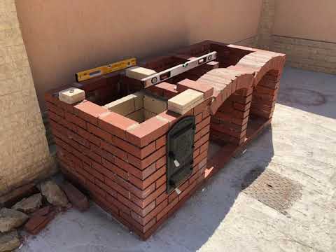 Gratar caramida de gradina/curte (Partea 1) - Brick Barbeque/Grill Construction BBQ DIY (Part 1)