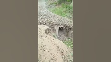 Incredible debris flow in Pakistan.