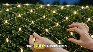 Waterproof Fairy LED Net Mesh Curtain Lights - String Lights