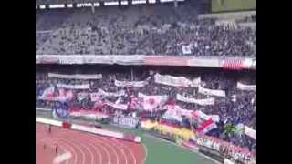横浜Fマリノスvs名古屋グランパス 20131110 試合前練習時のゴール裏チャント part1