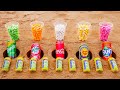 Different Mentos vs Coca Cola, Fanta, Sprite, Mirinda Mix it, Chupa Chups in 5 Holes Underground