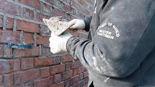 Lime Pointing for Beginners  Preparation, removing plant life, chipping old mortar