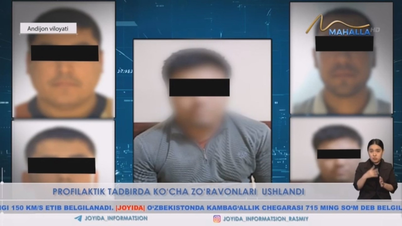 Profilaktik tadbirda koʻcha zoʻravonlari ushlandi