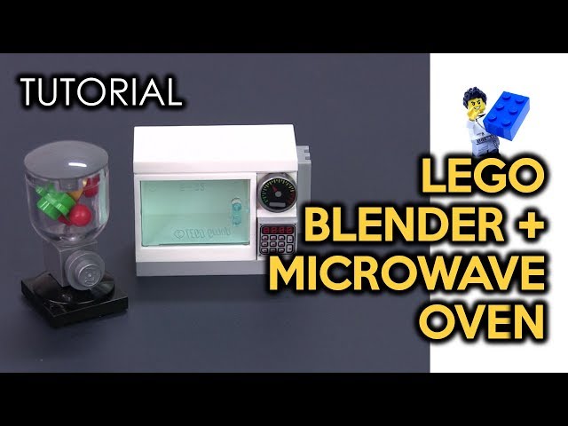 Kitchen accessories: Microwave - model made of LEGO bricks - Extra Extra  Bricks