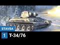 T-34/76 - 1:35 - Zvezda | 1. část: stavba