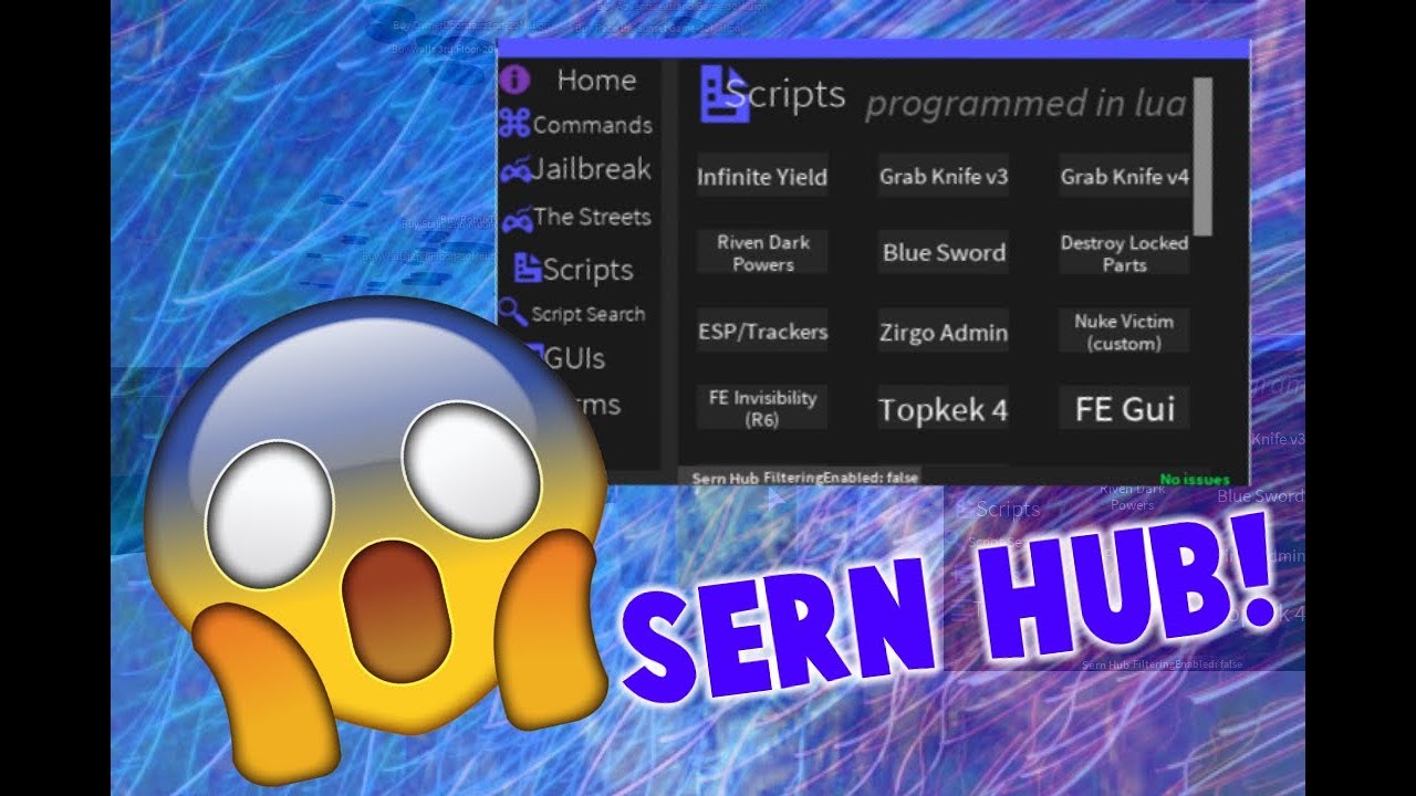 Roblox Script Sern Hub Script Search Youtube - roblox script hub gui