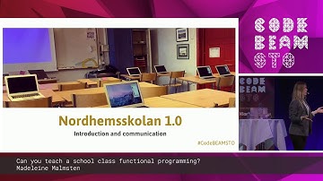 Madeleine Malmsten - KEYNOTE Can you teach a school class functional programming? | Code BEAM STO 19