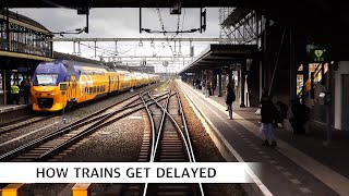 How trains get delayed: Railroad Crossing Malfunction: Amsterdam  Eindhoven VIRM 9/4/2024