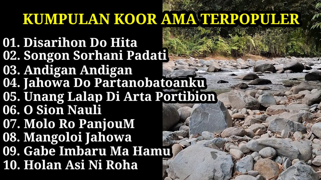 KOOR AMA TERPOPULER SEPANJANG MASA ~ DI SARIHON DO HITA ~ O SION NAULI ~ MANGOLOI JAHOWA