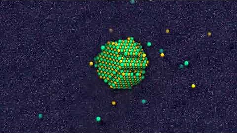 Simulation of salt dissolving in water