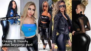 Trendy leather & latex leggings pants ideas plus-size dresses #new #leather #latex #leggings #look