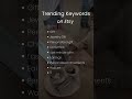 Etsy Trending Keywords for January 2026 | What Buyers Are Searching For