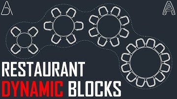 Restaurant Dynamic Blocks - AutoCAD