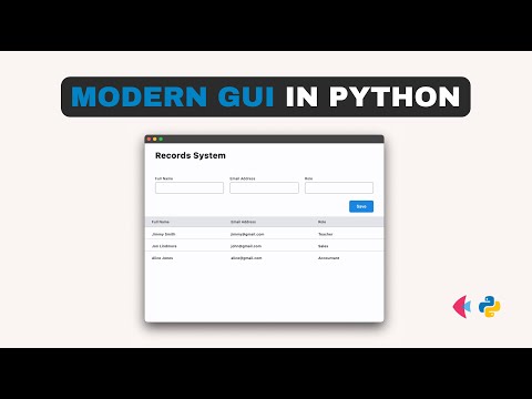 Modern Graphical User Interfaces in Python - Flet