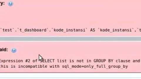 Mysql error - this is incompatible with sql_mode=only_full_group_by