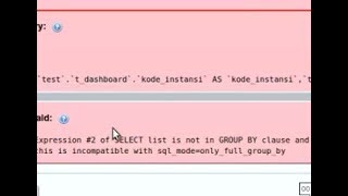 Mysql error - this is incompatible with sql_mode=only_full_group_by