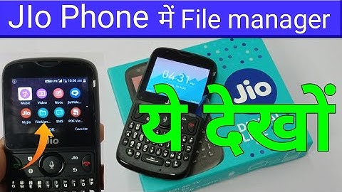 Jio Phone File manager install App ! Hindi