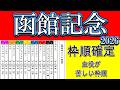 函館記念2026枠順確定｜重い洋芝で景色一変 マジックサンズは試練の枠 主役を巻き込むのは誰だ【GⅢ】