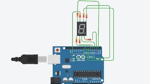 Using the Output Ports of the Arduino Uno to Drive a 7-Segment Common Anode Display