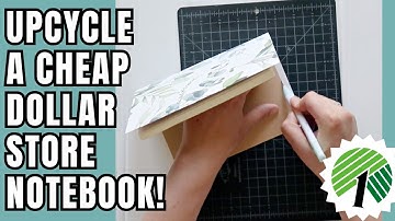 Transforming Dollar Tree Notebook With Viral Botanical Wallpaper