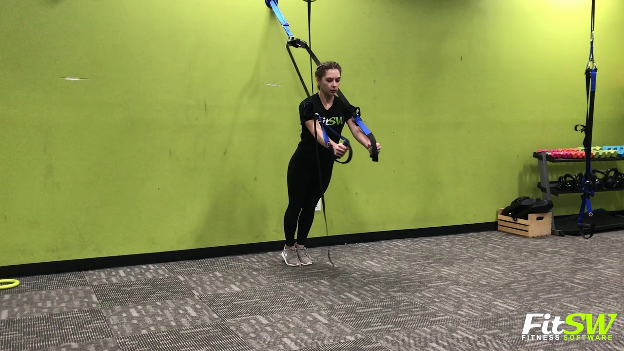 Suspended TRX Chest Fly Chest Exercise Demo YouTube
