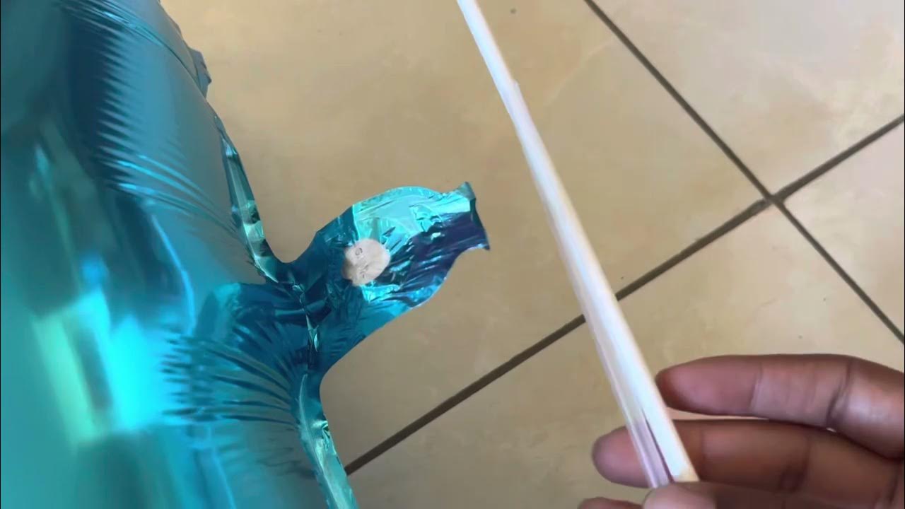 How To Deflate a Foil Number Balloon YouTube