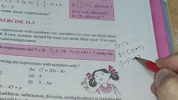 Class 6th Maths chapter 11 Algebra Ex 11.3 solutions
